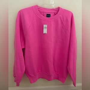 Gap Hot Pink Crewneck Sweatshirt, Medium, NWT